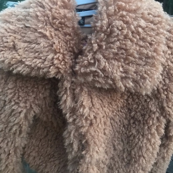 Jessica Simpson | Burro Brown Sasha Faux Fur Jacket Size Small - Picture 5 of 13